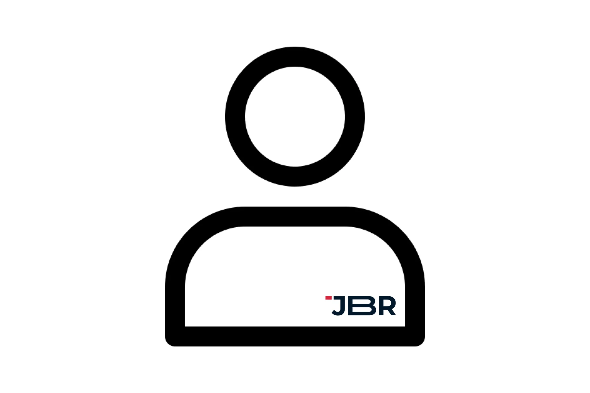 Symbol eines Benutzers mit Initialen "JBR" im unteren Bereich.